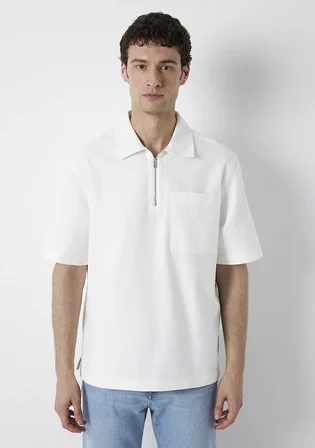 Ekru Polo Yaka Tişört 0211978-70057