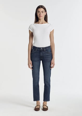 Eyla Premium Blue Gölgeli Koyu Mavi Jean Pantolon 1021096-A3776