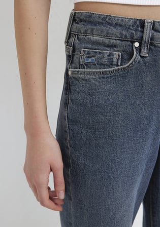 New York Classic Denim Gölgeli Koyu Mavi Jean Pantolon 101441-A3898