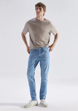 Marcus Classic Denim Puslu Açık Mavi Jean Pantolon 00351A3274