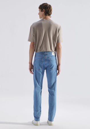 Marcus Classic Denim Puslu Açık Mavi Jean Pantolon 00351A3274