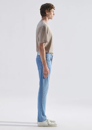 Marcus Classic Denim Puslu Açık Mavi Jean Pantolon 00351A3274