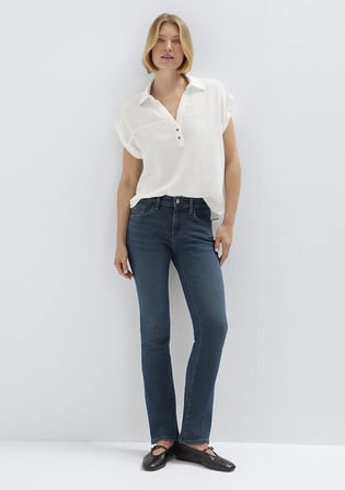 Mona Gold Premium Gölgeli Koyu Mavi Jean Pantolon 1049790530