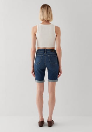 Alexis Gold Klasik Vintage Koyu Mavi Jean Şort 14415A3209