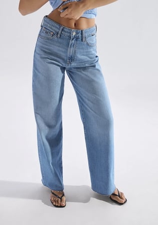 Genova Classic Denim Puslu Açık Mavi Jean Pantolon 1021023-A3164