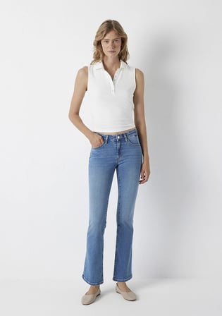 Molly Premium Blue Indigo Mavisi Jean Pantolon 10136A3925