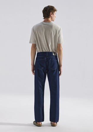 Lisbon Mavi Edition Rinse Keten Karışımlı Jean Pantolon 0010039-A3298