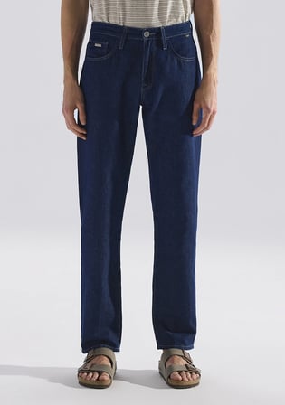 Lisbon Mavi Edition Rinse Keten Karışımlı Jean Pantolon 0010039-A3298