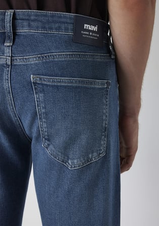 Lisbon Classic Denim Koyu Indigo Mavisi Jean Pantolon 0010039-A3934