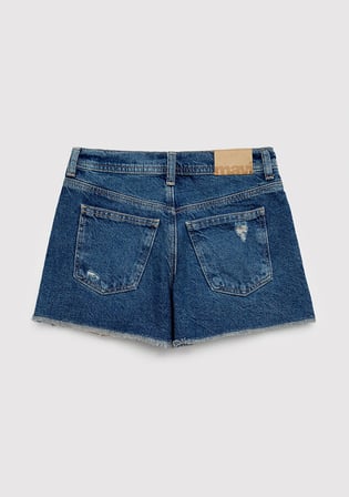 Lacivert Jean Şort 7410655-A3340