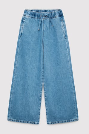 Mavi Loko Wide Leg Normal Bel Geniş Paça Jeans Kız Çocuk KOT PANTOLON 7010405-A3344 MAVİ