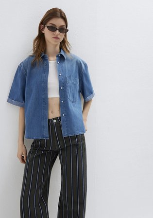 Nelly Mavi Edition Indigo Mavisi Jean Gömlek 1221024-A3166