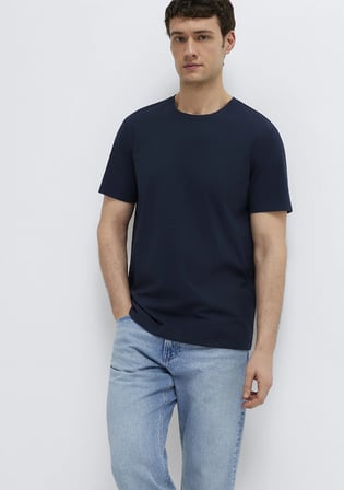 Lacivert Basic Tişört 0613437-70490