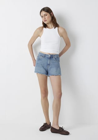 Rosie 90lar Gölgeli Açık Mavi Jean Şort 14474A3190