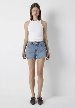 Rosie 90lar Gölgeli Açık Mavi Jean Şort 14474A3190