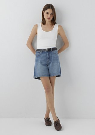SIENA SHORT Classic Denim Vintage Indigo Mavisi Jean Şort 1421033-A3200