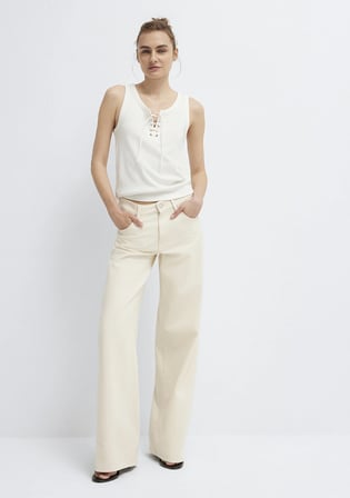Siena Iconic Krem Jean Pantolon 1010763-A3903