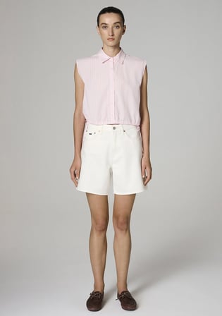 SIENA SHORT Classic Denim Kırık Beyaz Jean Şort 1421033-A3202