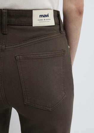 Sky Classic Denim Koyu Kahverengi Gabardin Pantolon 1010627-A3931