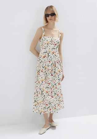 Siyah Midi Elbise 1310878-91526