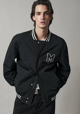 Mavi Jeans Baskılı Siyah Kolej Ceket 0110830-71379