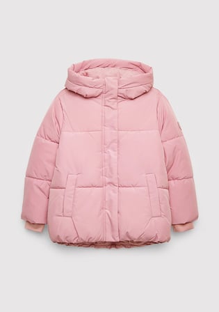Su İtici Kapüşonlu Pembe Mont 7110003-71035