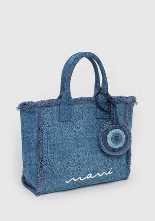 Nazar Boncuğu Detaylı Denim Çanta 1914034-34933