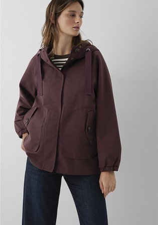 Kapüşonlu Bordo Ceket 1110014-70252
