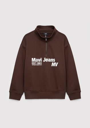 Kahverengi Sweatshirt 6S10142-88067