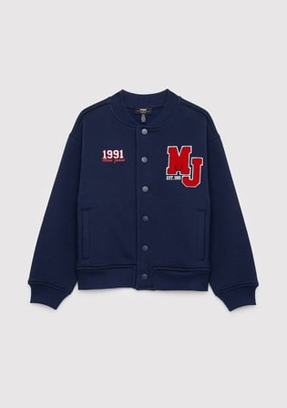 Mavi 6S10190-84371 MJ Logo Nakışlı Lacivert Bomber Ceket