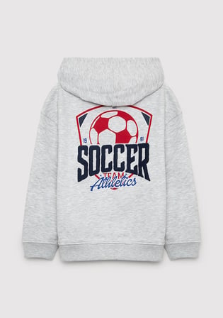 Kapüşonlu Gri Sweatshirt 6S10489-88467