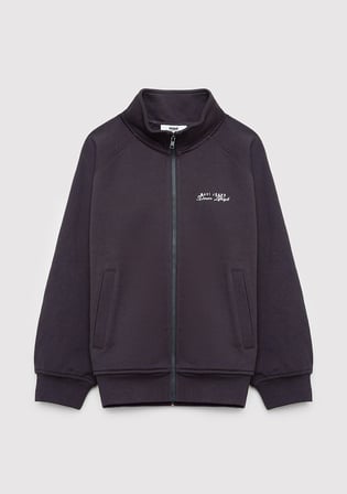 Mavi Jeans Baskılı Fermuarlı Antrasit Sweatshirt 7S10192-70087