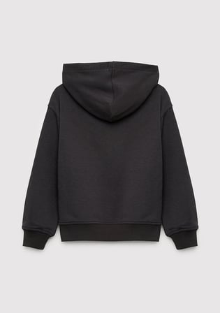 Mavi Logo Baskılı Kapüşonlu Antrasit Sweatshirt 7S10179-70087