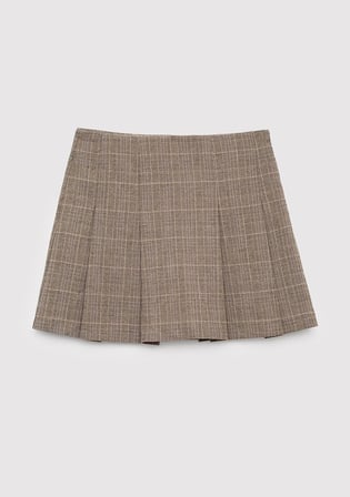 Kahverengi Mini Şort Etek 7310001-80704