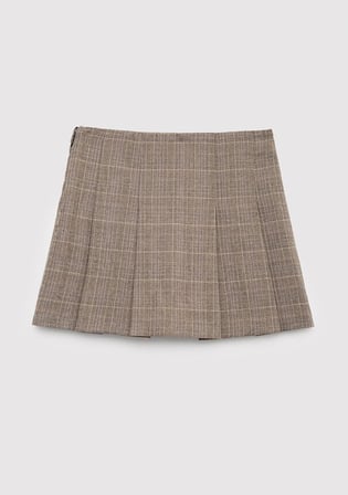 Kahverengi Mini Şort Etek 7310001-80704