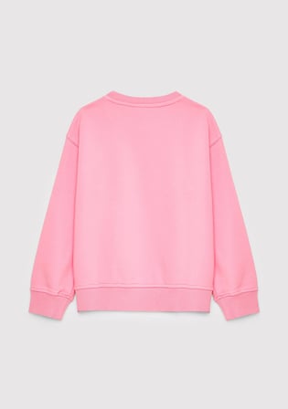 M Logo Detaylı Pembe Sweatshirt 7S10190-71015