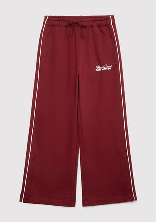 MJ Baskılı Bordo Eşofman Altı 7010059-70393