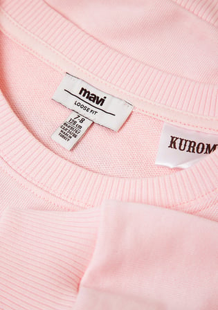 Kuromi Baskılı Kapüşonsuz Sweatshirt 7S10199-90773