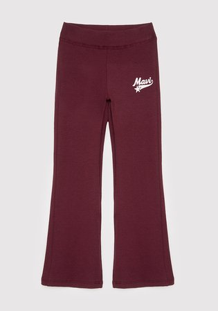 Mavi Logo Baskılı Bordo Tayt 7010063-87830
