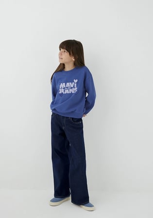 Mavi Jeans Baskılı Mavi Sweatshirt 7S10219-70616