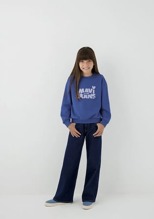 Mavi Jeans Baskılı Mavi Sweatshirt 7S10219-70616