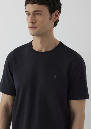 Lacivert Basic Tişört 0612736-70489