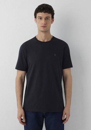 Lacivert Basic Tişört 0612736-70489