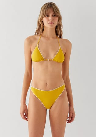 Boncuk Detaylı Üçgen Bikini Üstü 1914066-23088