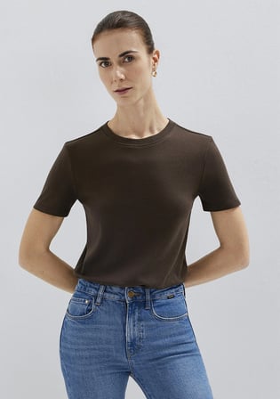 Kahverengi Basic Tişört 1614181-90707