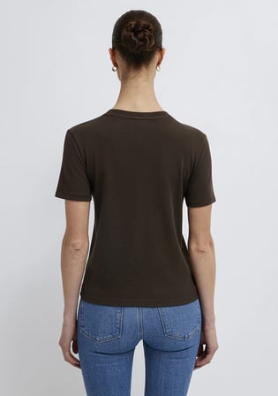 Kahverengi Basic Tişört 1614181-90707