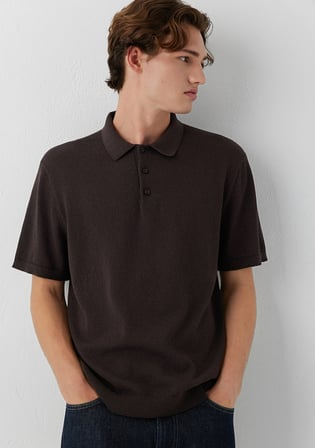 Kahverengi Triko Polo 0710438-70219