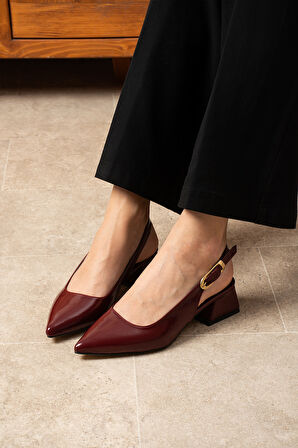 Kadın 5 Cm Klasik Topuklu Ayakkabı 7115