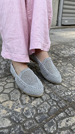 Kadın Hasır Dantelli Babet PW01