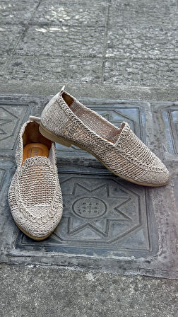 Kadın Hasır Dantelli Babet PW01